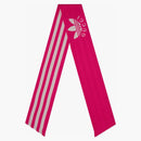 Gucci X Adidas Striped Silk Neck Bow Pink/Ivory