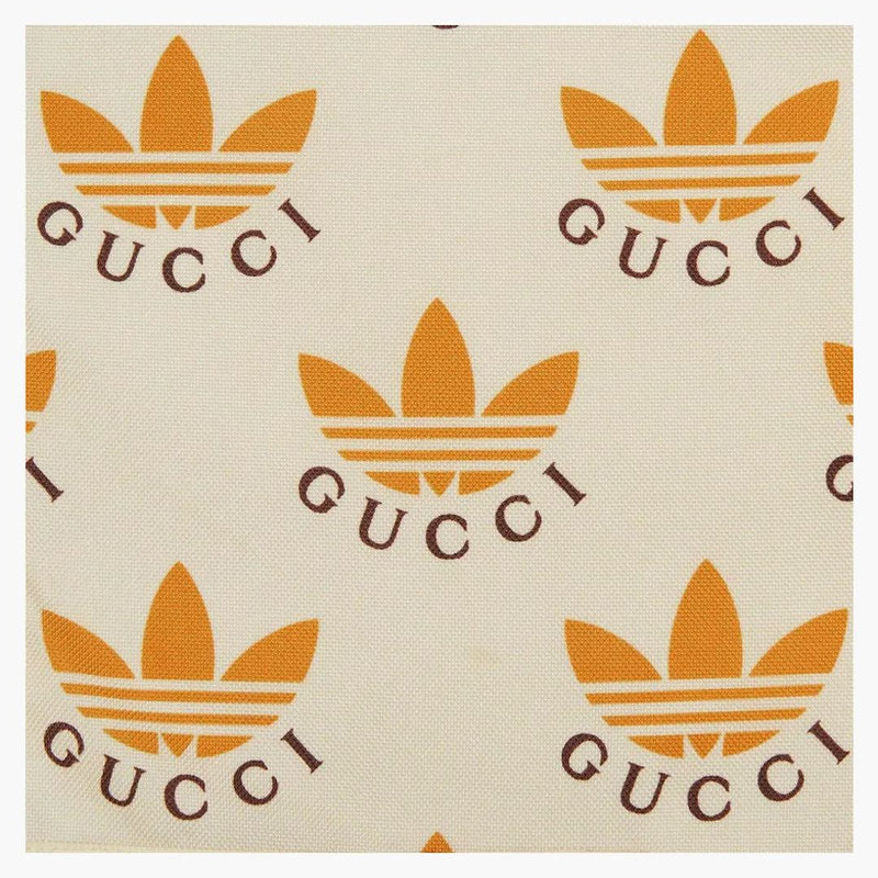 Gucci X Adidas Trefoil Print Jacket Ivory/brown