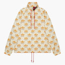 Gucci x Adidas Treffil Stampa Giacca avorio/Brown