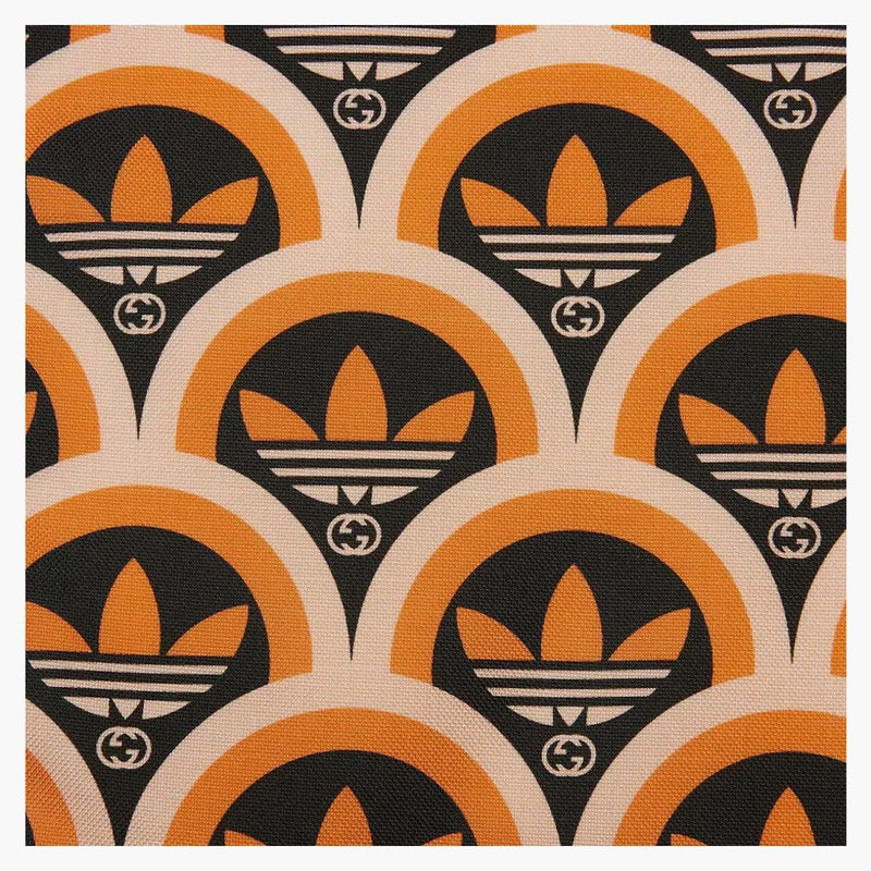 Gucci X Adidas Trefoil Print Jacket Orange/black