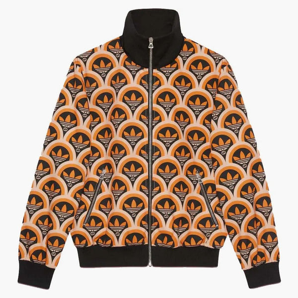 Gucci X Adidas Treffoil Print Jacket Orange/Black