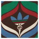 Gucci x adidas treffoil tiskové šortky hnědé/zelené