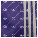 Gucci x adidas treffoil tiskové šortky slonoviny/modrá