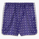 Gucci x adidas treffoil tiskové šortky slonoviny/modrá