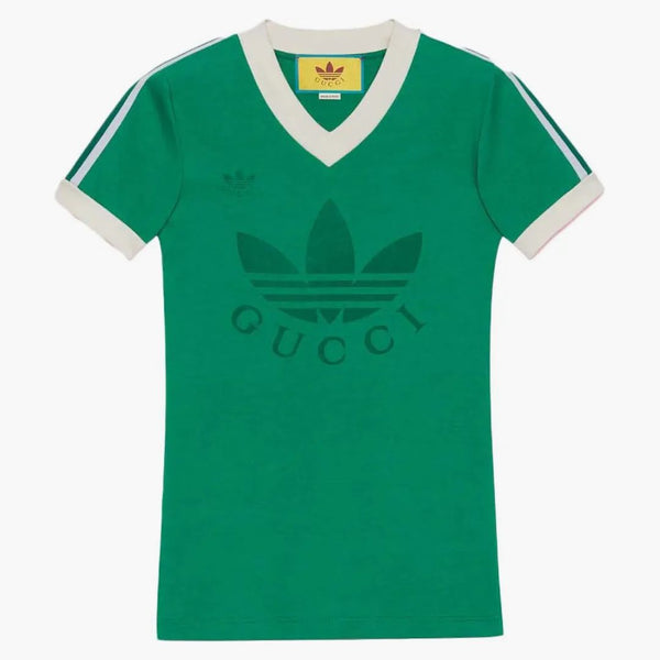 T-shirt Gucci x Adidas V-dół
