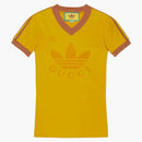 Gucci X Adidas V-Neck T-shirt Yellow