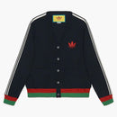 Gucci X adidas Viscose Cardigan Dark Blue
