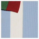 Gucci x adidas viscose pólo světle modrá