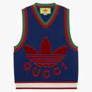 Gucci X Adidas Viscosio Viscose blu