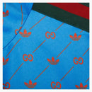 Gucci x adidas zip jacket blue