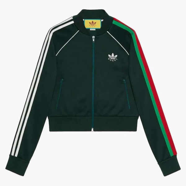 Gucci x adidas zip jacket Dark Green
