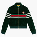 Giacca zip Gucci x Adidas verde