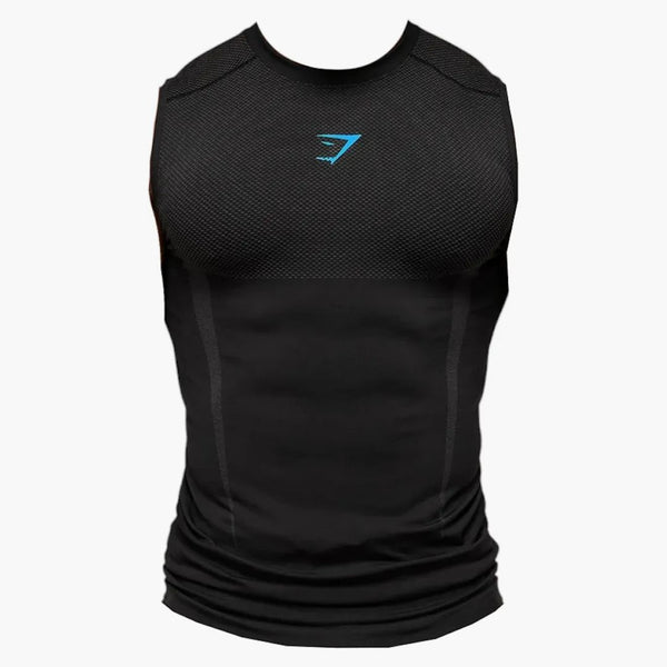 Gymshark Onyx 5.0 Bezešvá nádrž černá/onyx šedá