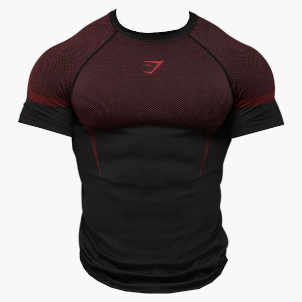 Gymhark Onyx 5.0 Bezproblémové tričko černé/Carmine Red