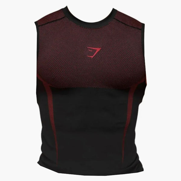 Gymshark Onyx 5.0 Tank Black/Carmine Red