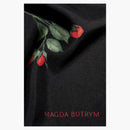 H&M X Magda Butrym Printed Silk Scarf Black/Roses