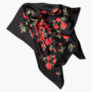 H&M X Magda Butrym Printed Silk Scarf Black/Roses