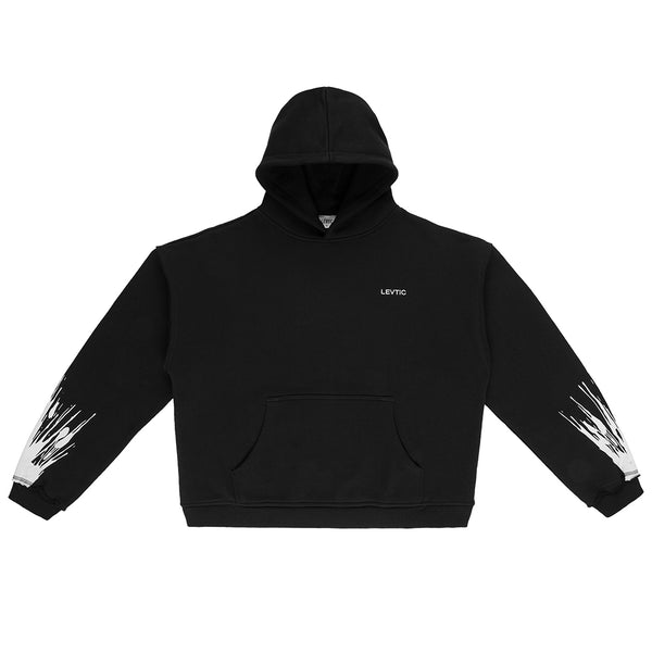 Levtic Painted Hoodie Black
