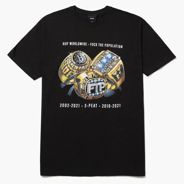 Huf x ftp 3 torv t-shirt svart