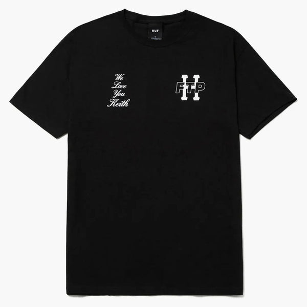 Huf x ftp keith t-shirt svart