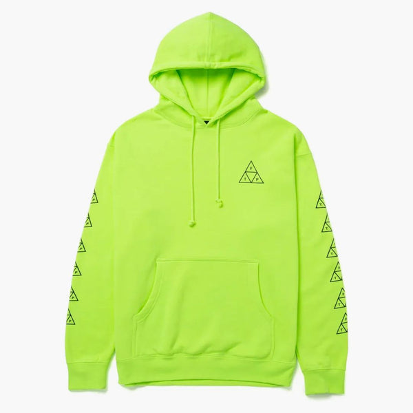 HUF X FTP Triple Triangle Pullover Hoodie Safety Yellow