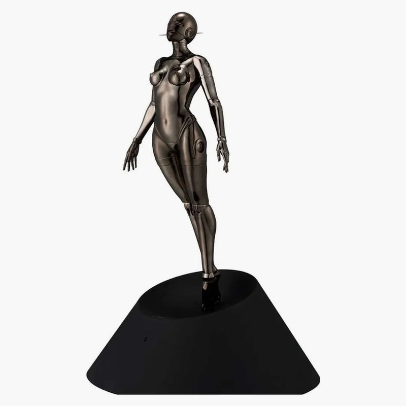 Hajime sorayama seksowna robot pływającą figurę czarny metalowy metal