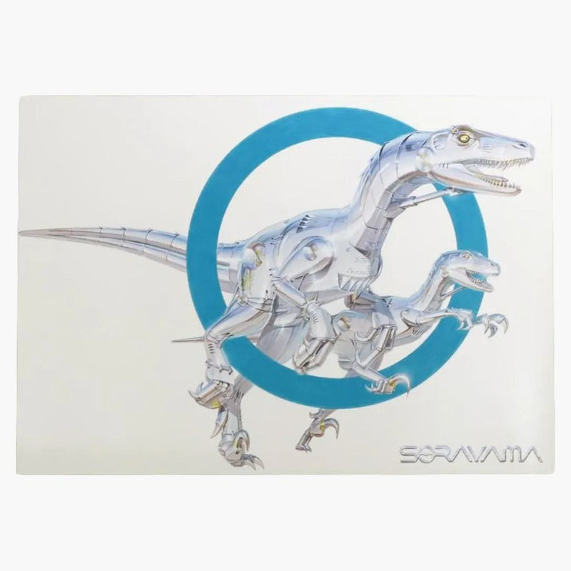 Hajime Sorayama X 2G Dinosaur 1 Poster Metilic Silver