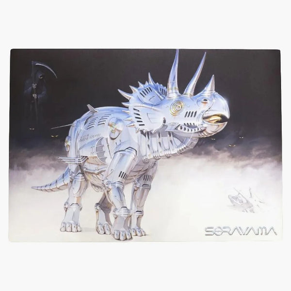 Hajime Sorayama X 2g Dinosaur 3 Poster Metilic Silver