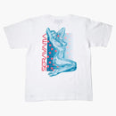 Hajime Sorayama x Medicom Toy sexy robot 02 tee bianco/turchese