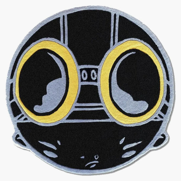 Hebru Brantley Flyboy Rug Black/Gold