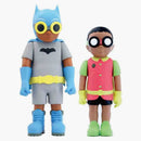 Hebru Brantley Flynamic Duo 66 ' - Batboy and Sparrow Set of 2 Sculptures