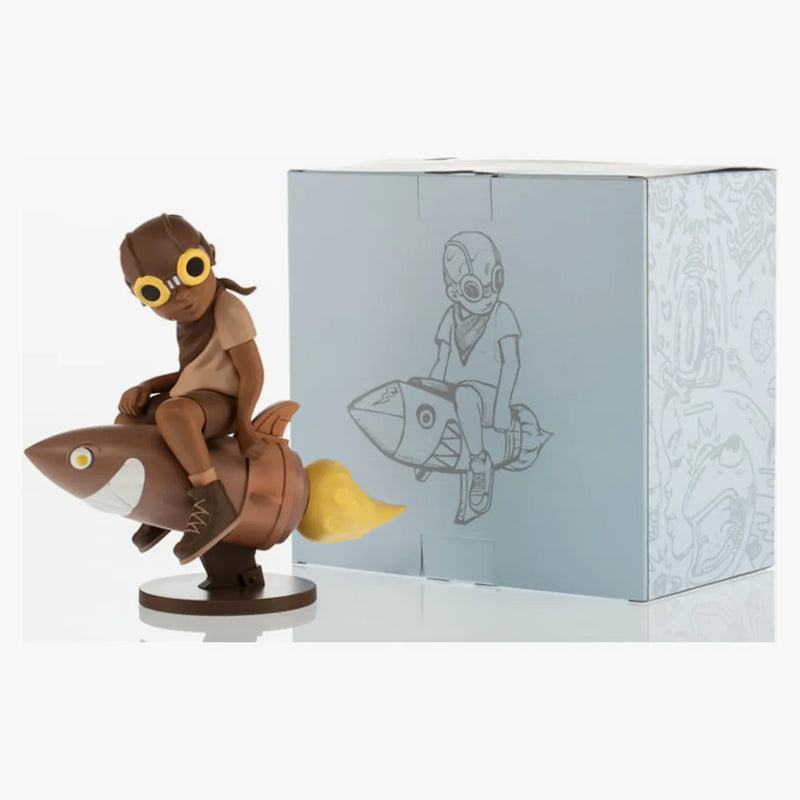Hebru Brantley X Billionaire Boys Club X Bait Beyond the Beyond Fly Boy Figure 9 Inches Sepia