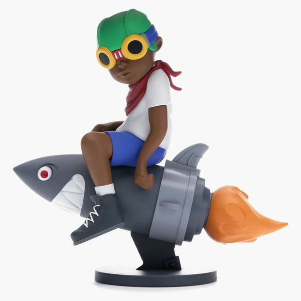 Hebru Brantley X Billionaire Boys Club X Bait Beyond the Beyond Fly Boy Figure 9 Inches White/Multi