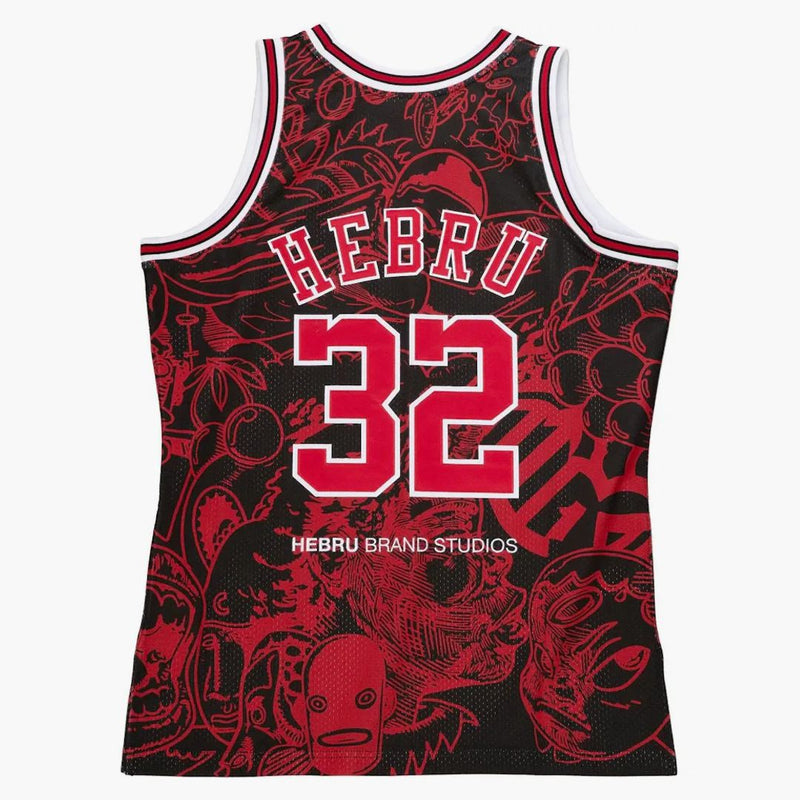 Hebru Brantley X Mitchell & Ness Chicago Bulls Jersey Red/Black