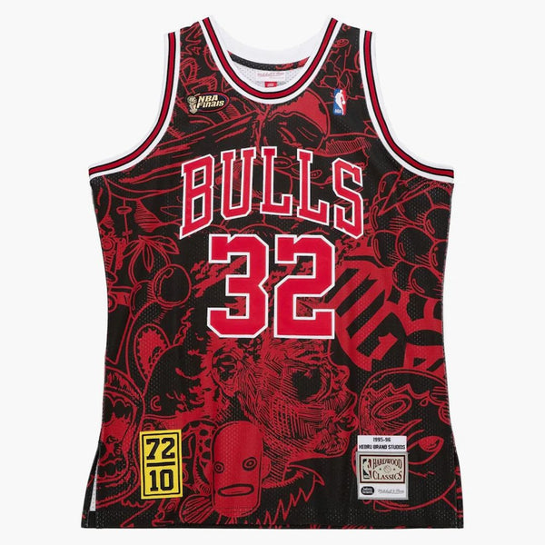 Hebru Brantley X Mitchell & Ness Chicago Bulls Jersey Red/Black