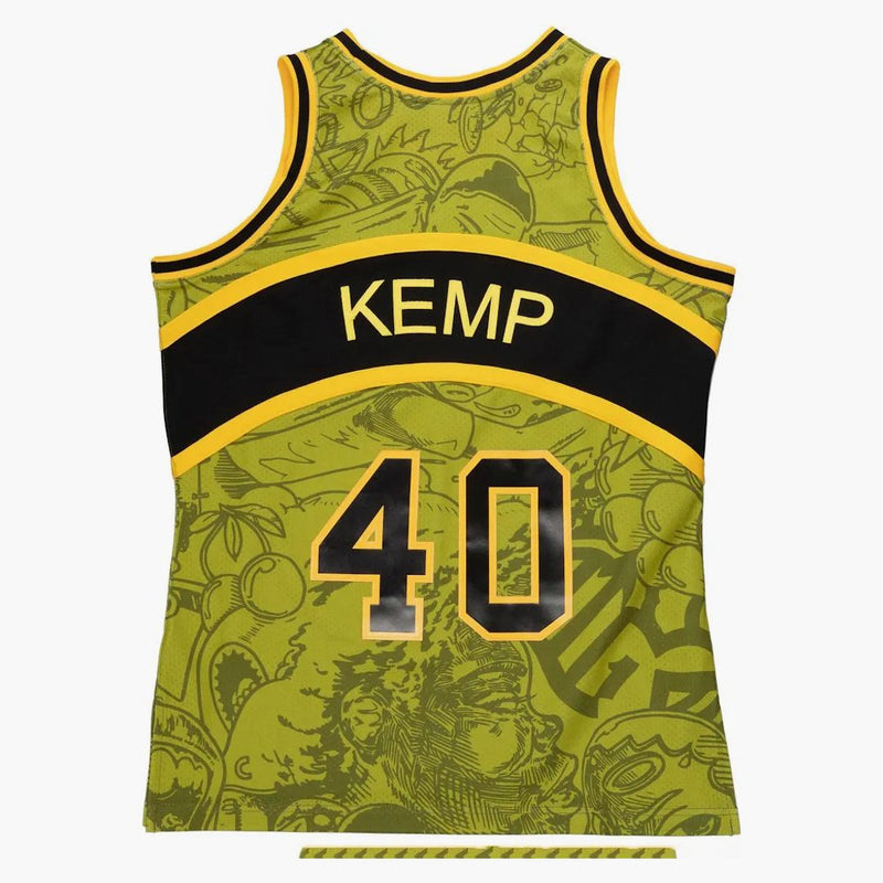 Hebru Brantley X Mitchell & Ness Seattle Sonics Jersey Green