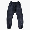 Hellstar Airbrushed Skull Closed Elastic Bottom Sweatpants Midnight Dye Black