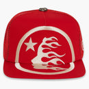 Hellstar Big Logo Trucker Snapback Hat Red