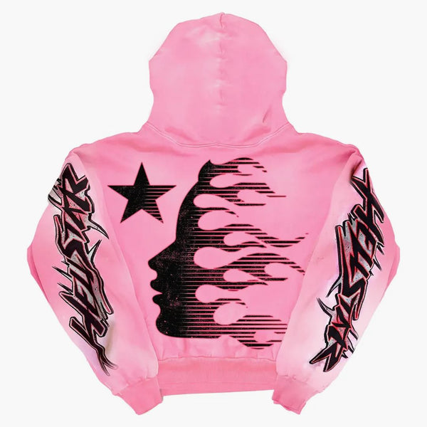 Hellstar Rosa con capucha lavada de cerebro - Compre en Hypeneedz