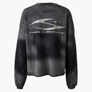 Hellstar Burned Tribal Oversize Crewneck Gray