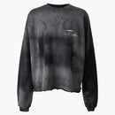 Hellstar Burned Tribal Oversize Crewneck Gray