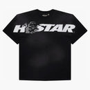 Hellstar Cartoon Logo Glitter Logo T-shirt Black