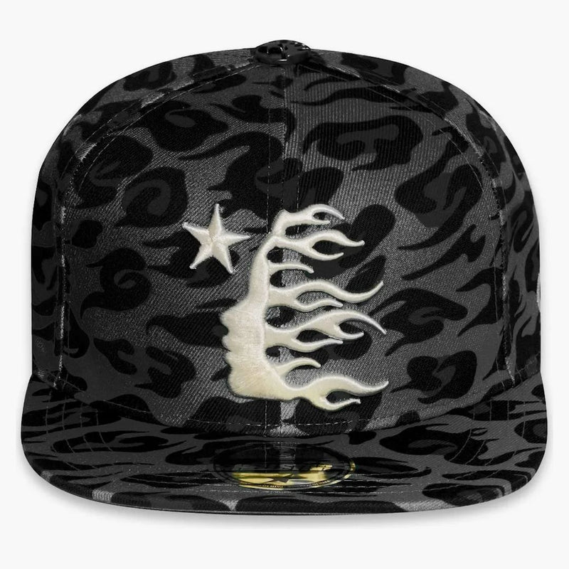 Hellstar Cheetah Print Fitted Hat Black