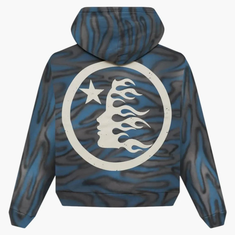 Hellstar Classic Logo Airbrush Zip-up Blue