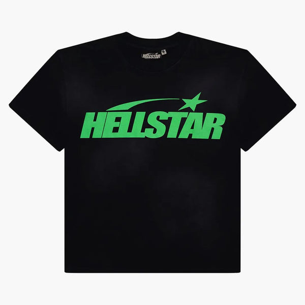 Hellstar Classic T-shirt (gel Print) Black/green