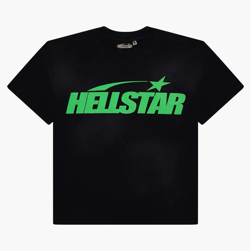 Hellstar Classic T-shirt (gel Print) Black/green