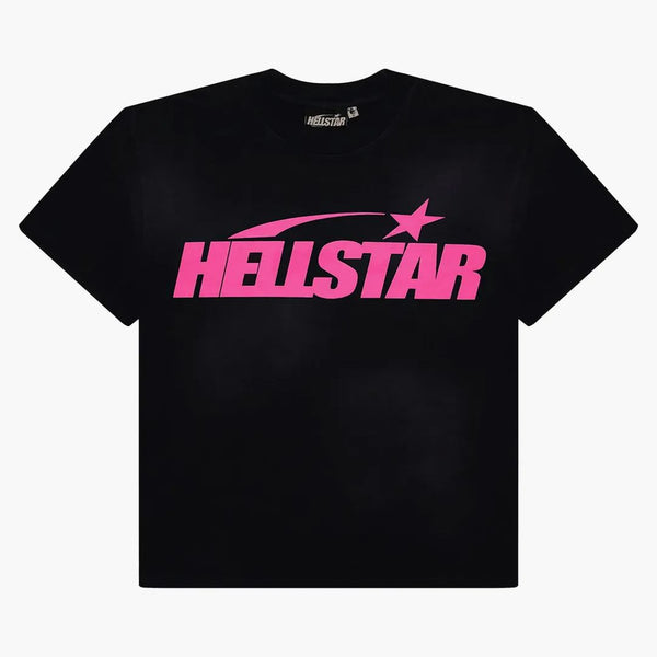 Hellstar Classic T-shirt (gel Print) Black/pink