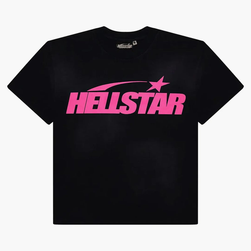 Hellstar Classic T-shirt (gel Print) Black/pink
