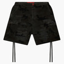 Hellstar Distressed Cargo Shorts Black