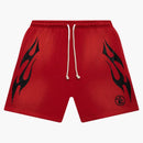 Hellstar Flame Shorts Red